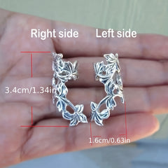 Retro Hollow Flower & Leaf Ear Cuffs Earrings for Girls