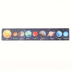 Wooden Solar System Puzzle Matching Board Educational Toy