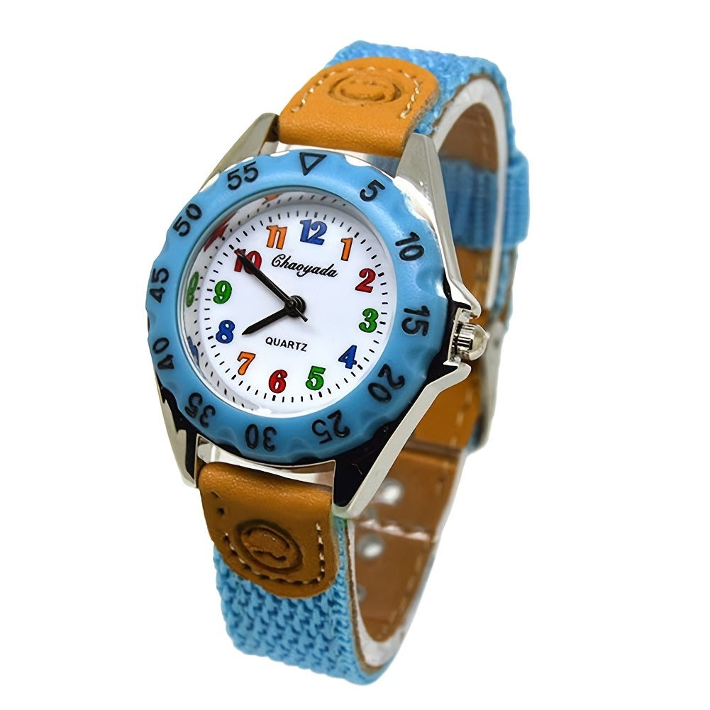 Boys Cartoon Watch with Nylon Strap - Holiday Gift