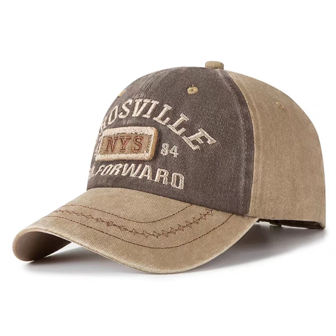 Embroidery Baseball Cap Patchwork Strap Back Dad Hat