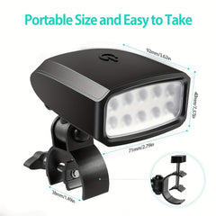 Portable BBQ Grill Lights 360 Rotatable with 10 LED Lights & Clamp Mount