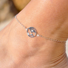 Boho Layered Love Heart Shape Beads Anklet Bracelet