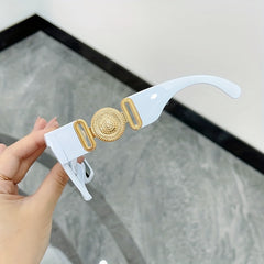 Flat Top Square Sunglasses UV400 Sun Shades for Summer Beach Travel