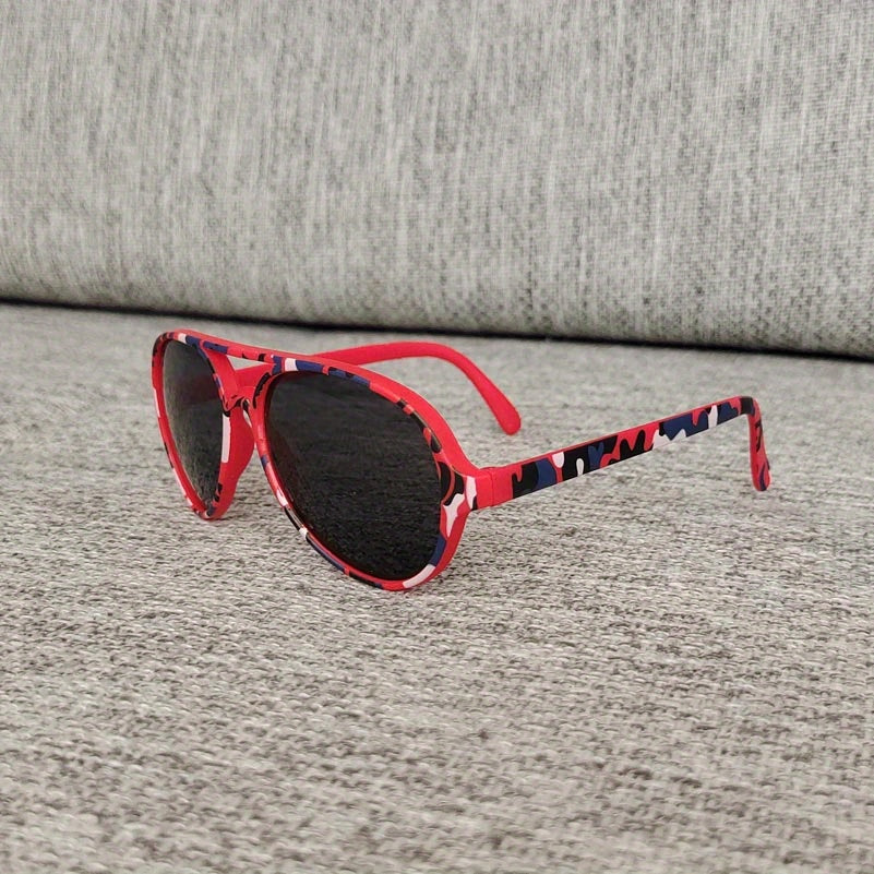 Camouflage Kids Sunglasses Anti-UV Riding Glasses for Boys