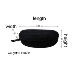 Men's Zipper PEVA Anti-Stress Glasses Case