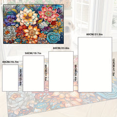 Creative Flower Door Mat Non-slip Indoor Rug Living Room Bedroom Entrance