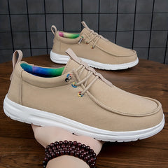 Men's Lightweight Canvas Loafer Shoes Slip On Casual Shoes