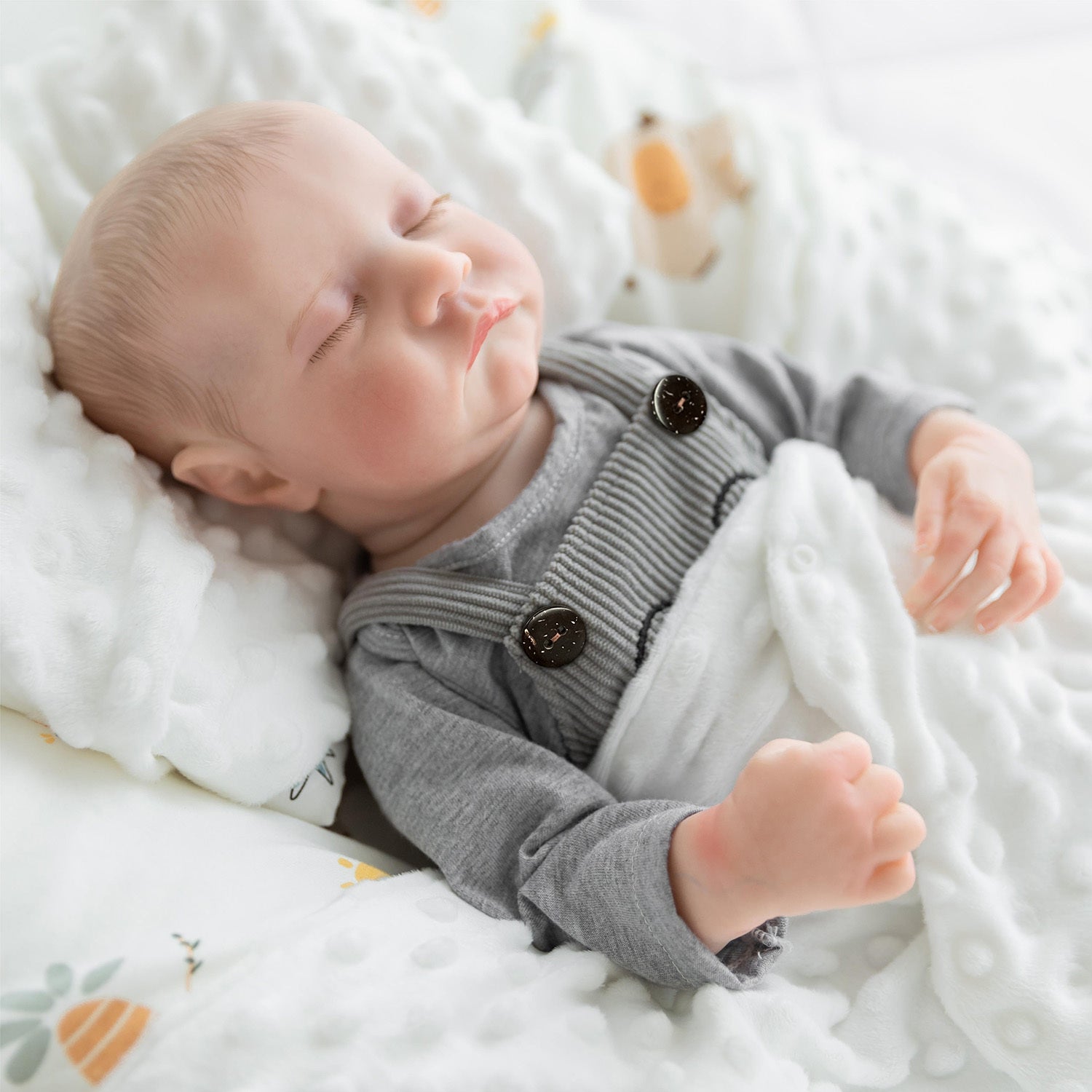 45-72 cm Reborn Baby Doll Realistic Newborn Soft Body Gift for Kids