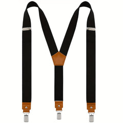 Men's Y Back Adjustable Suspenders with Strong Clips