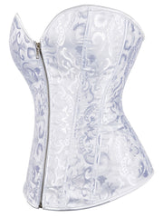 Strapless Corset Bustier Tummy Control Jacquard Body Shaper