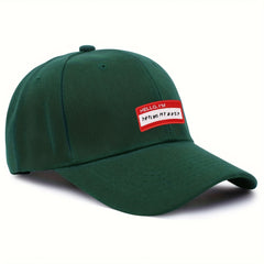 Summer Multicolor Alphabet Embroidered Men's Peaked Cap Baseball Cap