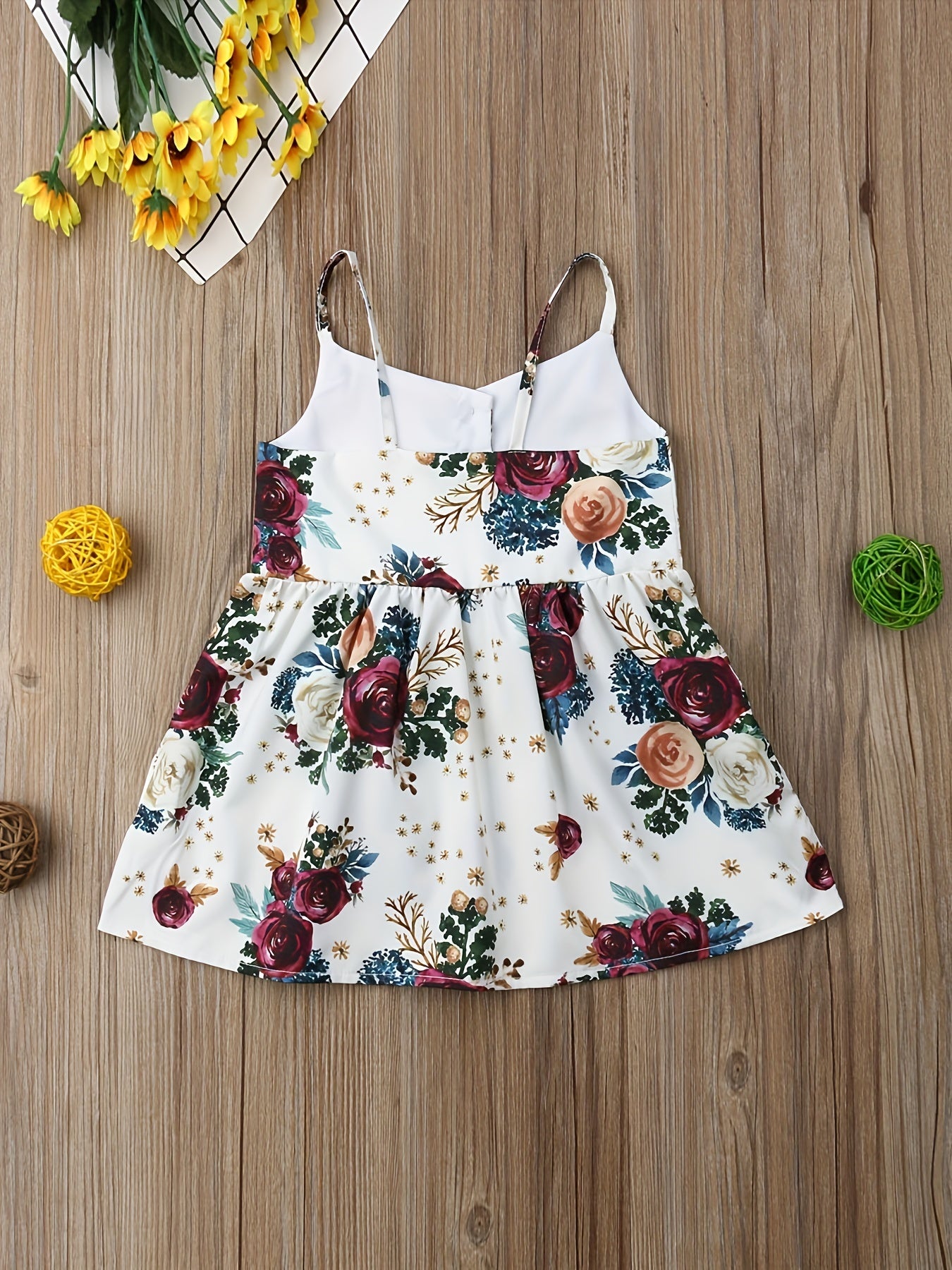 Baby Girls Floral Cami Dress Birthday Party Princess Dresses