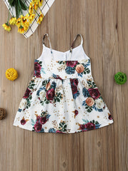 Baby Girls Floral Cami Dress Birthday Party Princess Dresses