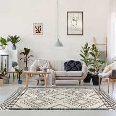 Moroccan Bohemian Rustic Geometric Area Rug for Home