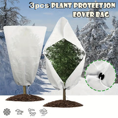 3pcs Plant Frost Protection Bag Winter Plant Jacket 23.62 X 31.5 & 47.24 X 70.87
