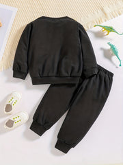 Toddler Boys Dinosaur 2pcs Set Sweatshirt & Sweatpants