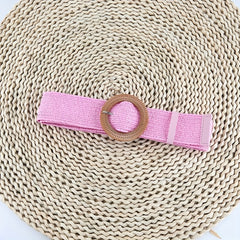 Round Buckle Belt for Girls and Boys, Decorative Accessory