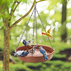 Hanging Bird Bath Feeder Tray Outdoor Waterer