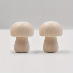 2pcs Creatve Painting Wooden Stuff Ornaments Graffiti Doll Accessories