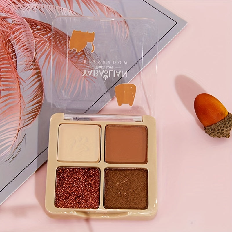 Cat Paw Eyeshadow Palette Pearly Matte Blendable Cosmetics