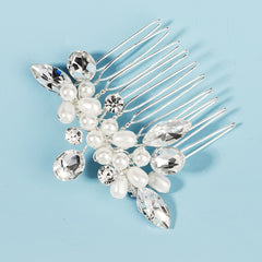 Bridal Rhinestone Faux Pearl Hair Comb Wedding Hair Accessories