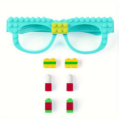 Creative Building Blocks Eyeglasses DIY Small Particle Blocks Quirky Toys