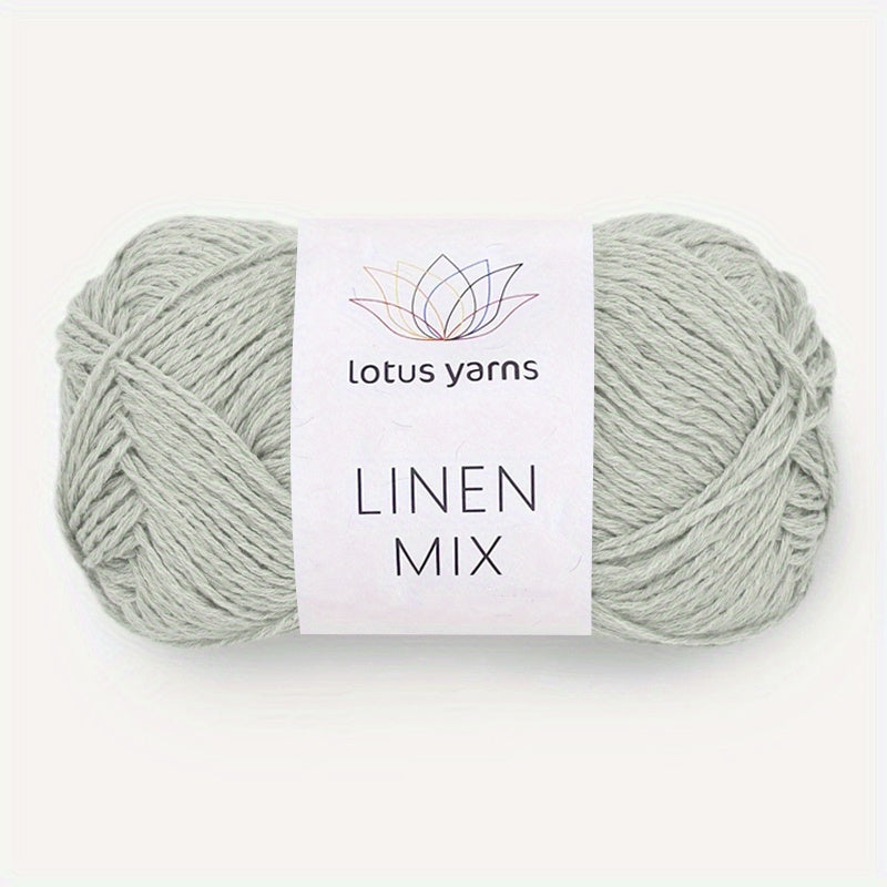 2pcs 393 Feet 50g Lotus Linen Mix Yarn Soft For DIY Hand Crochet/Knittin