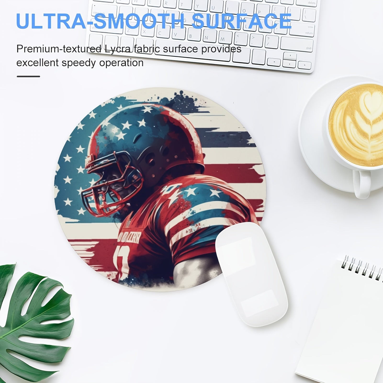 American Football Round Mouse Pad 7.87 Inches