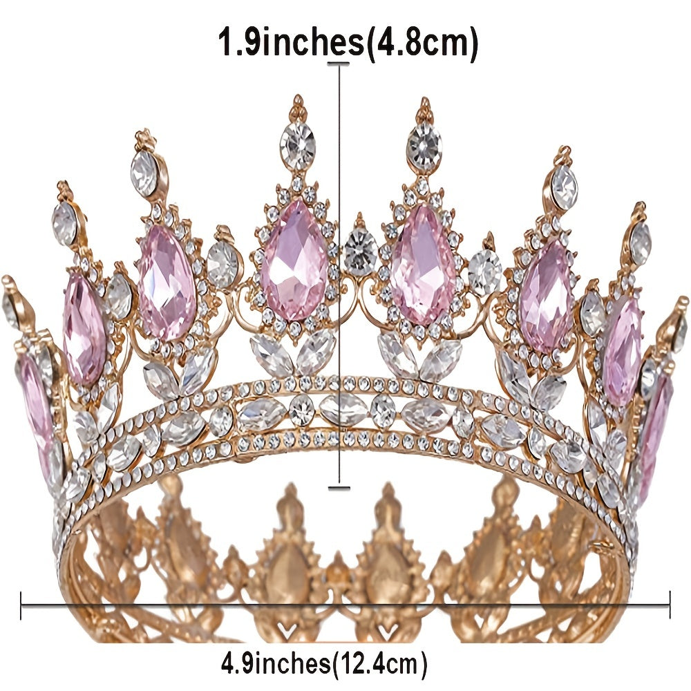 Girls Rhinestone Tiara Crown Princess Crystal Headband for Wedding Prom