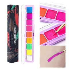 Vibrant Water Soluble Body Paint Pigments - 9 Colors