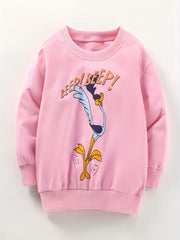 Fancy Duck Graphics Girls' Cotton Sweatshirt Pullover