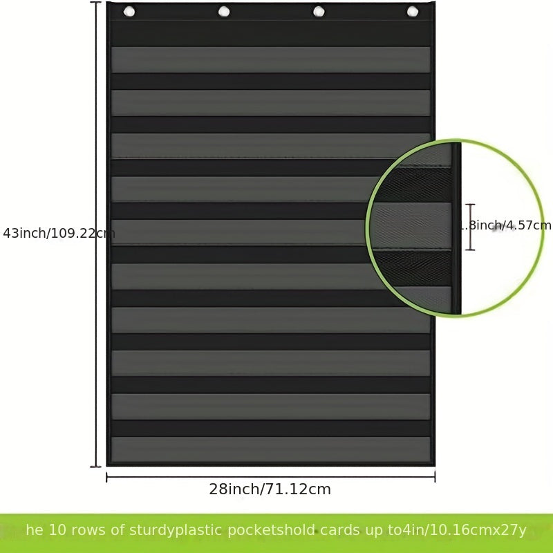 Standard Pocket Charts Bag Clear 10 Pockets 28x43 Inc