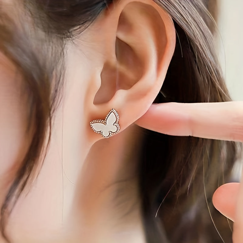 Colorful Butterfly Earrings Mini Stud Earrings For Girls