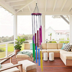 Colorful Wind Chime 18 Inch Aluminum Tube Home Decor