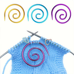 3pcs Spiral Cable Needle Knitting Tool Round Spiral Needle Sewing Tools