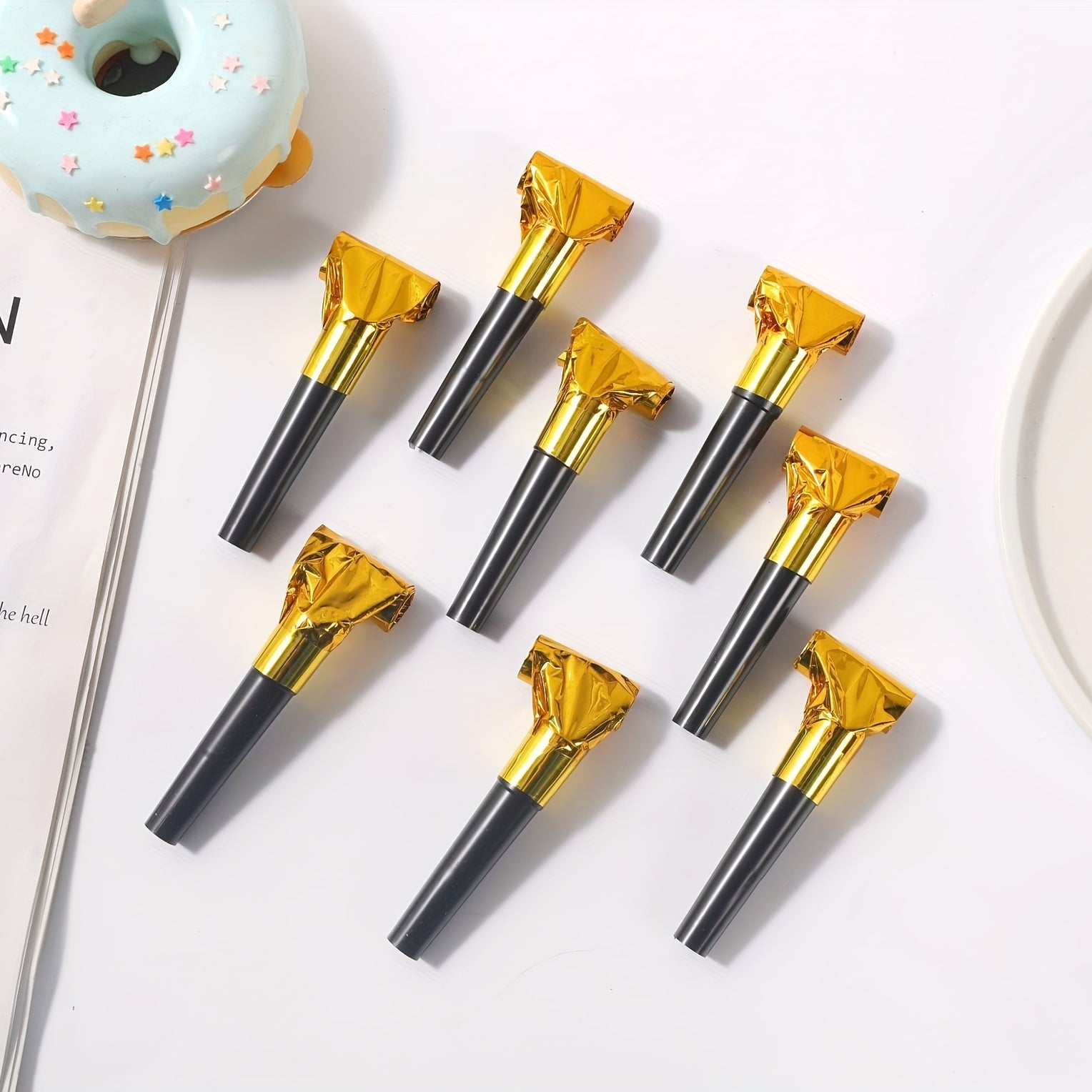 10pcs 6 Laser Blowers Birthday Party Favors Mixed