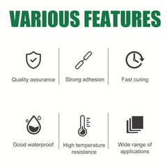 2pcs Nail Glue Adhesive Fast Drying Metal Plastic Sticker Glass Glue