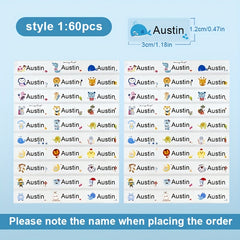 Transparent Custom Name Sticker Waterproof Personal Office Supplies