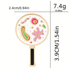 Microbial Bacteria Brooch For Clothing Bags Jackets Hat