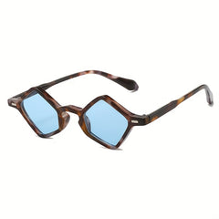 Geometric Frame Sunglasses Tinted Lens Rivet Eyewear