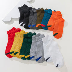 10 Pairs Kids Striped Ankle Socks