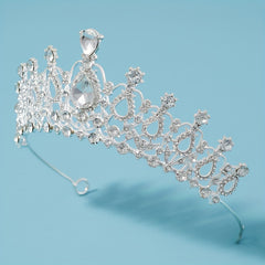 Bridal Rhinestone Silver Headband Crown Crystal Tiara