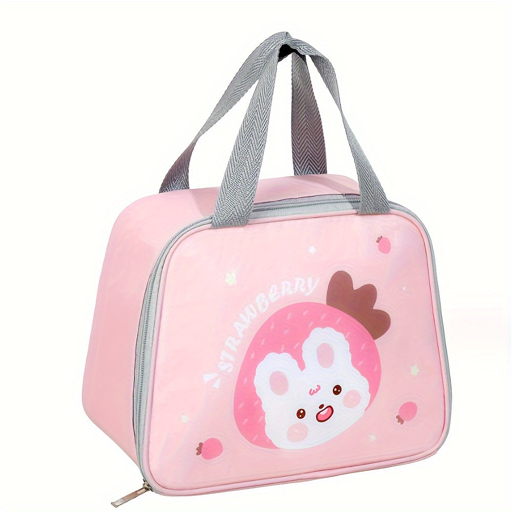 Cartoon Lunch Bag Oxford Cloth Bento Bag for Outdoor Camping