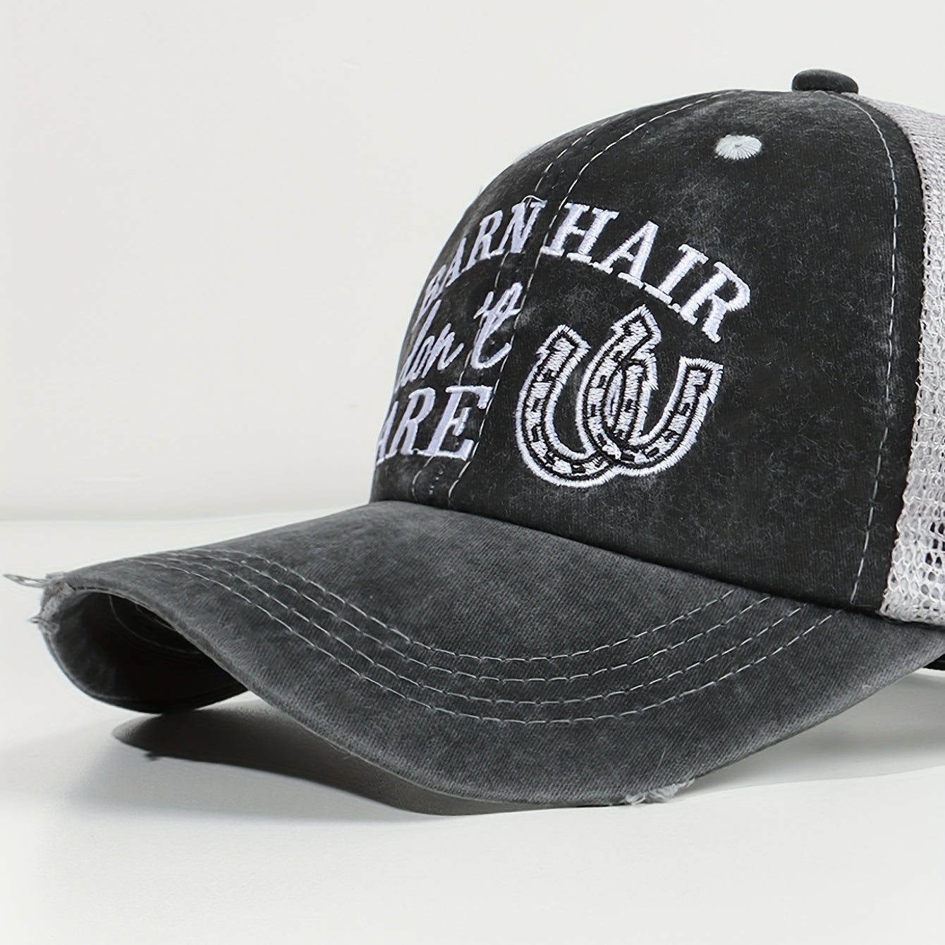 Barn Hair Dont Care Trucker Hat Breathable Mesh Baseball Cap