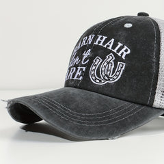 Barn Hair Dont Care Trucker Hat Breathable Mesh Baseball Cap