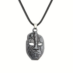 Boy's Ancient Tin Imitating Face Necklace