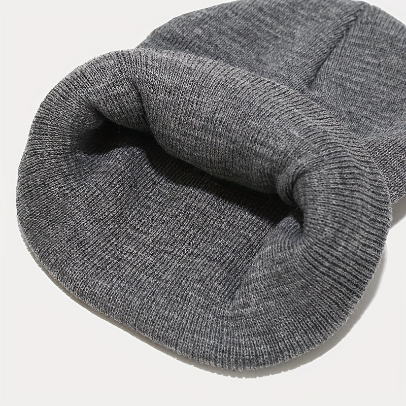 Outdoor Solid Knitted Hat for Men and Women