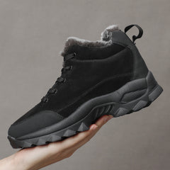 Men's Warm Fleece Anti-skid Snow Boots Outdoor Hiking Shoes
