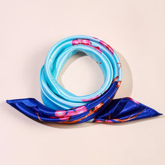 Flower Print Scarf Bandana Head Wrap For Women