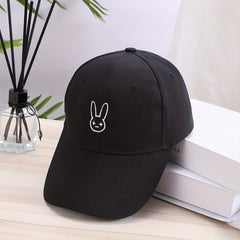 Bad Rabbit Embroidered Baseball Cap Adjustable Solid Dad Hats Lightweight